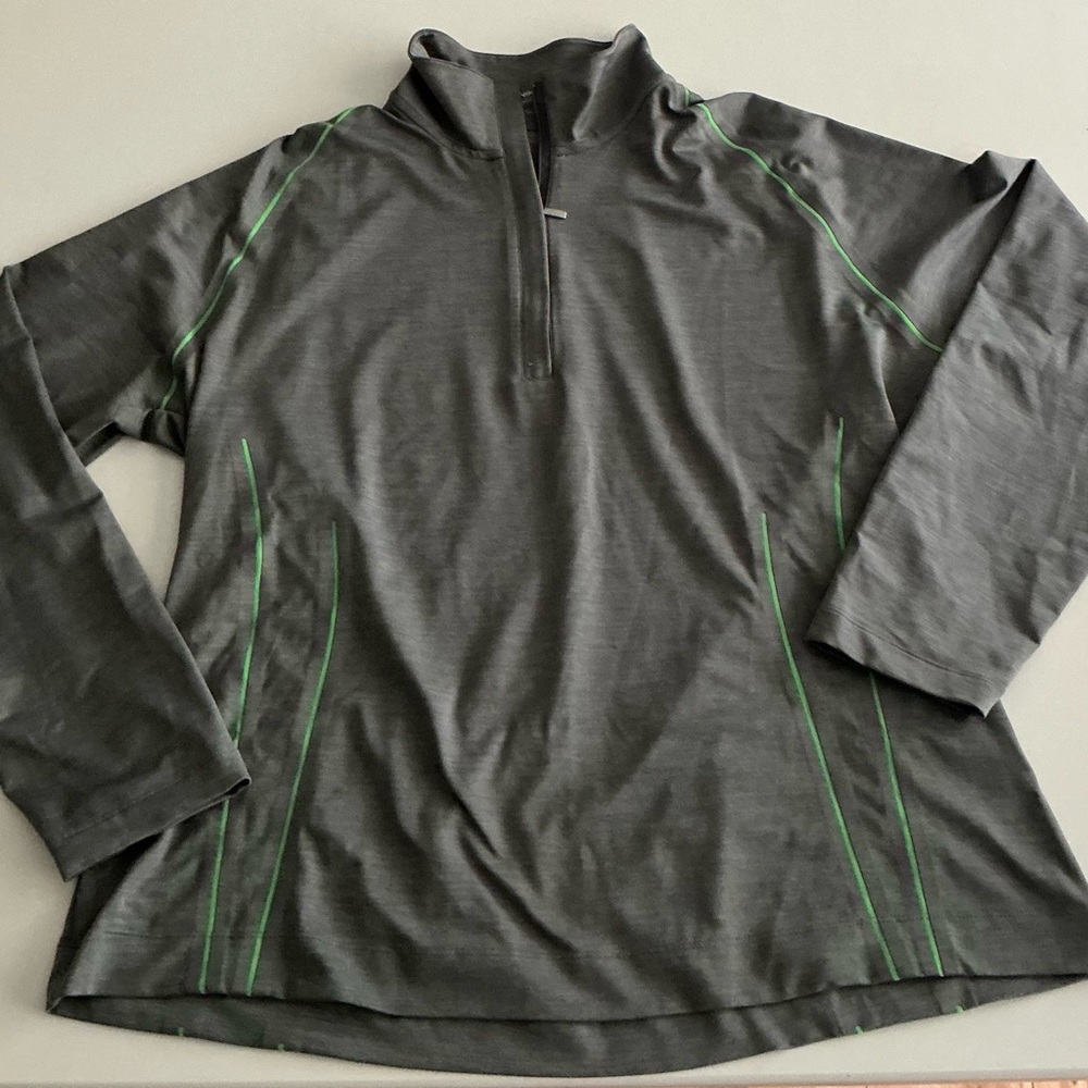 Nike Grey & Lime 1/4 Zip